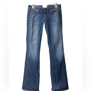 PAIGE Bootcut Jeans Sz 28 Laurel Canyon Low Rise Women's Blue Premium Denim